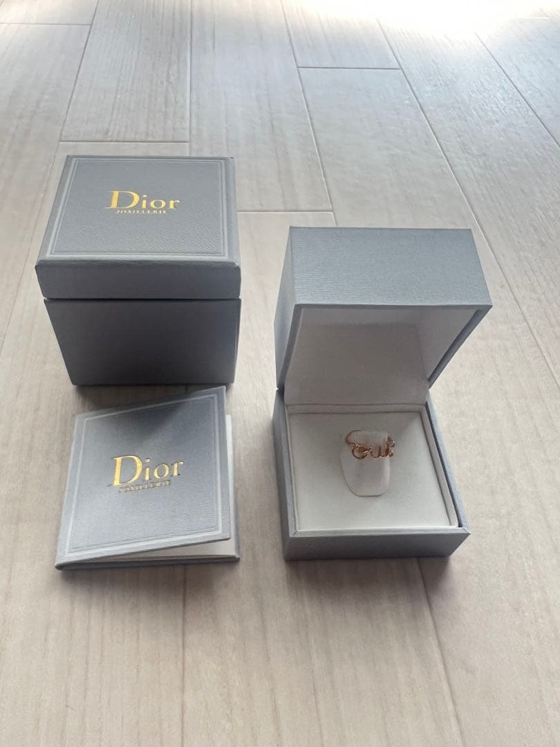 Dior 18K ピンクゴールド　ダイヤモンド アムールリング「oui」