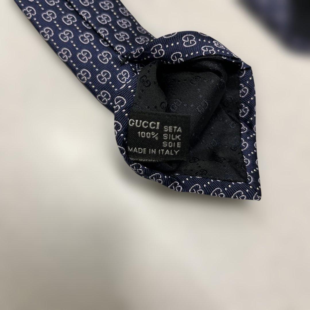極美品　GUCCI ネクタイ　6-21 GG柄　ベルト　財布　靴