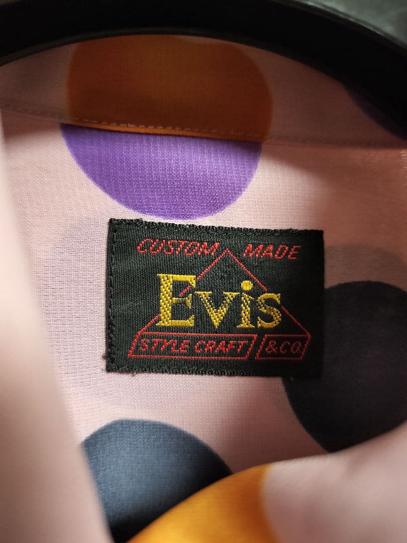 初期 EVIS エヴィス ドット柄 長袖シャツ