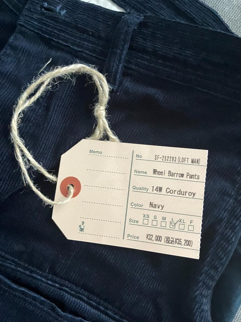 ほぼ新品 ササフラス/ Whell Barrow Pants 定価35,200円
