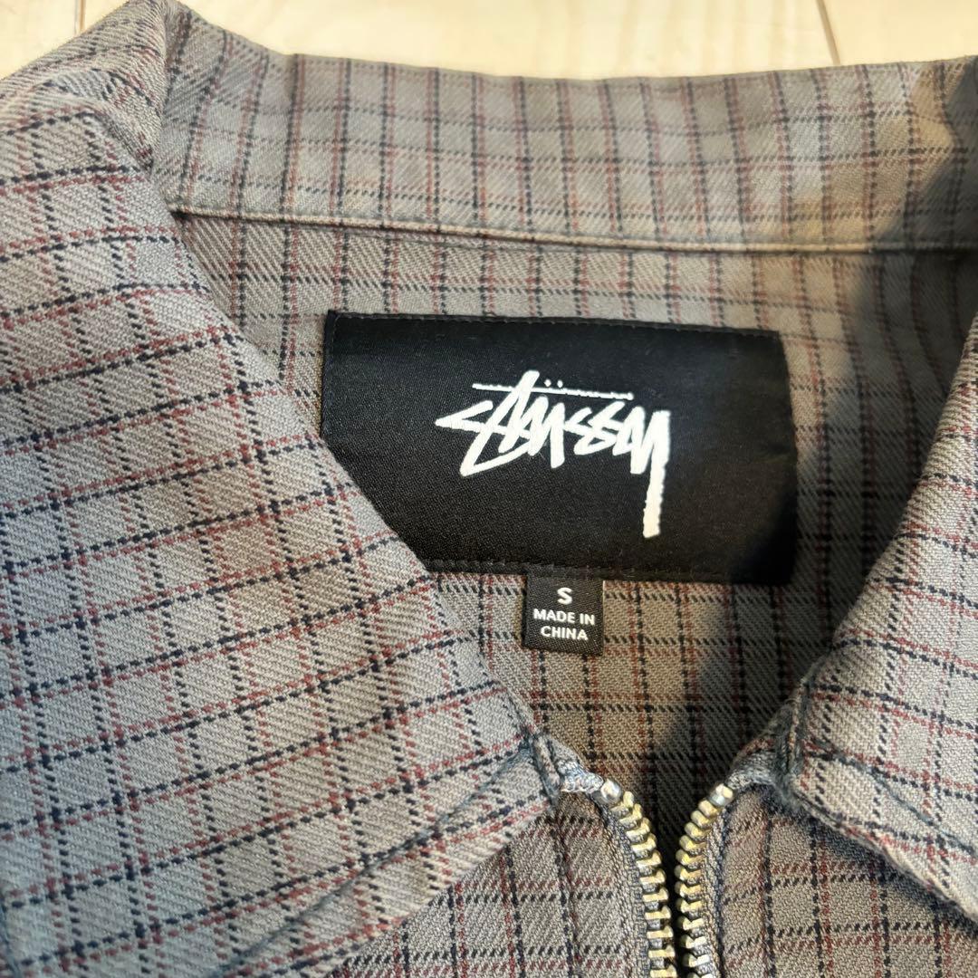 STUSSY Check Garage Jacket(チャコール/Sサイズ)