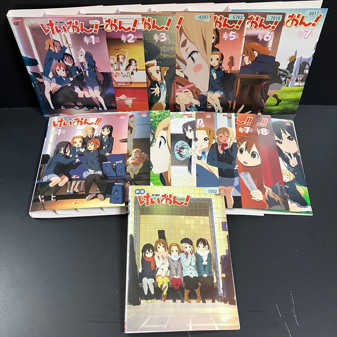 けいおん 1期+2期+映画 レンタルDVD アニメ 全巻完結セット