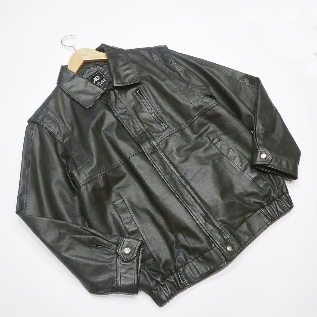 【美品】リアルレザージャケット 裏キルティング 日本製 カウレザー ACEMAN