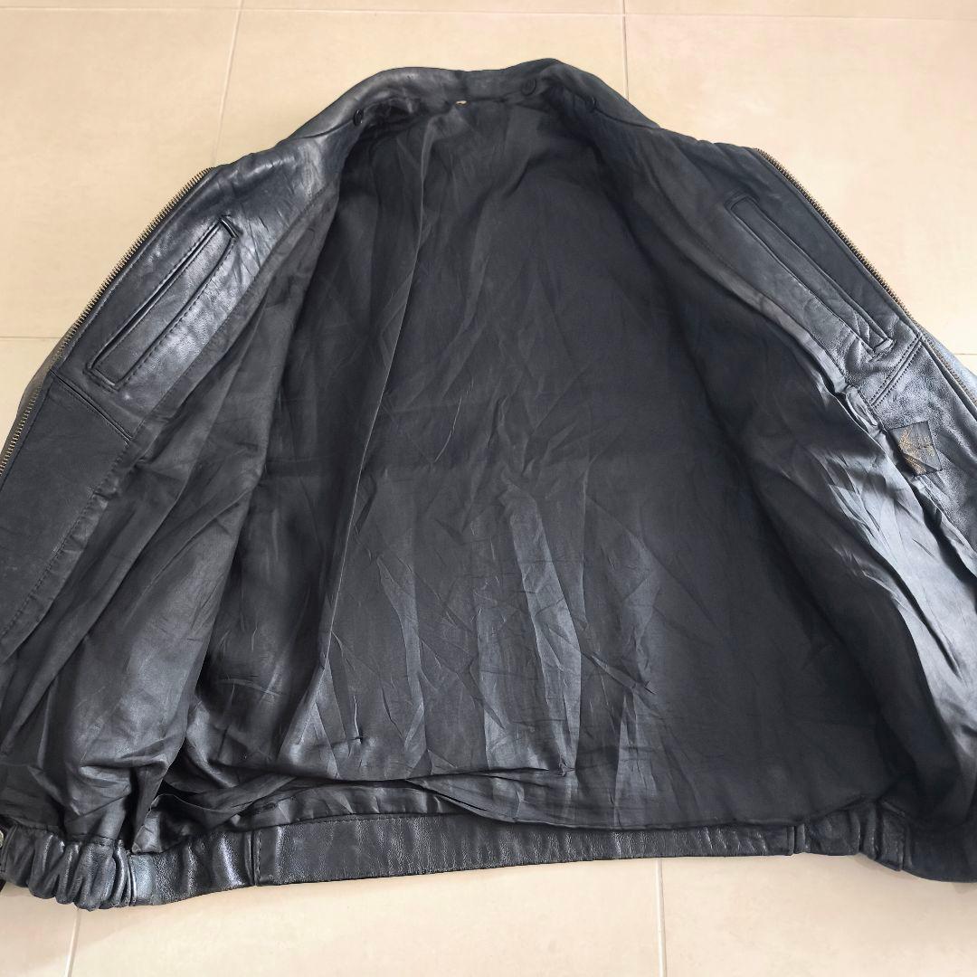 60s 70s フランス軍　レザー　フライトジャケット　パイロットジャケット