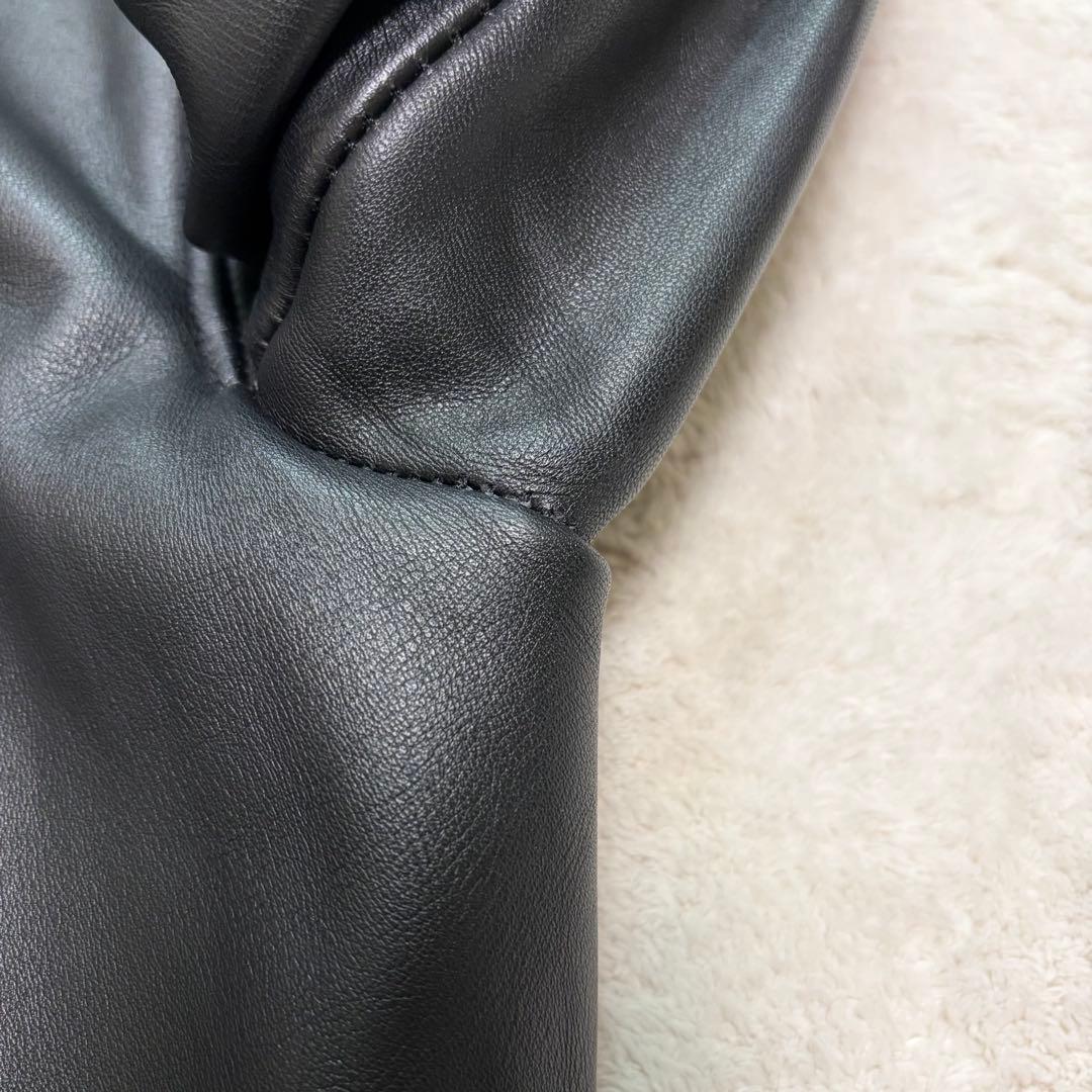 【美品】666 ダブルライダースジャケット レザー ステアハイド 本革 36 M