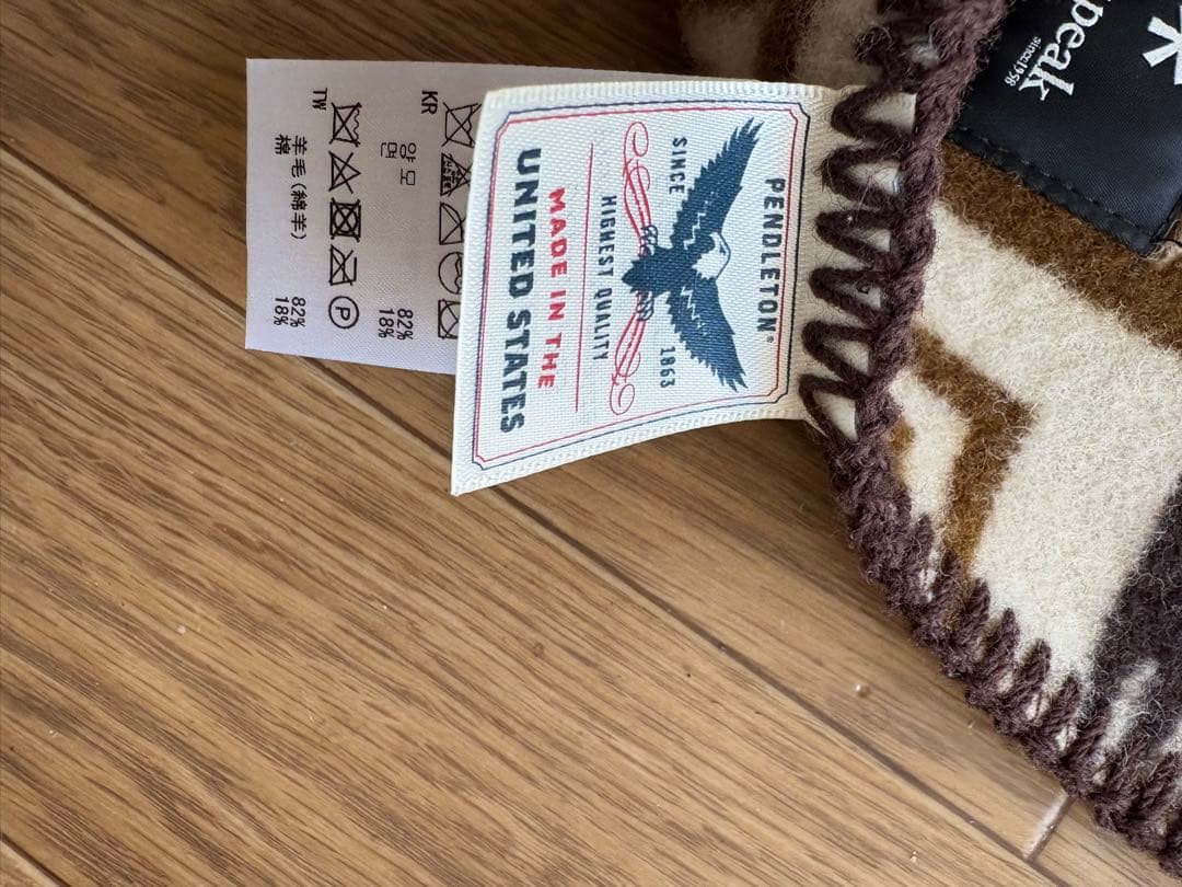 Pendleton ×  peak 幾何学模様ブランケット