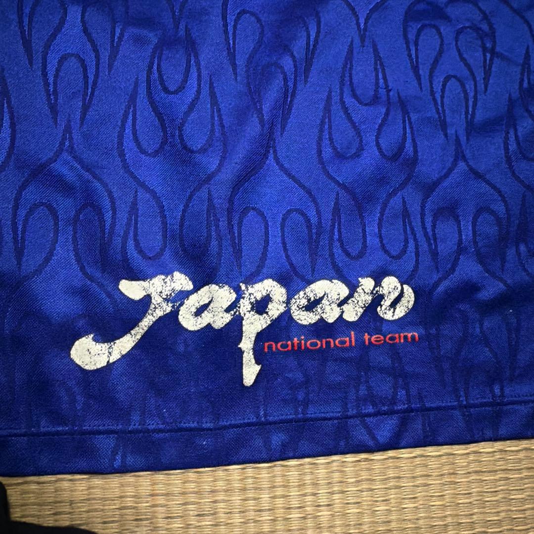 98 日本代表　炎　ユニフォーム　フランスW杯　90s ヴィンテージ