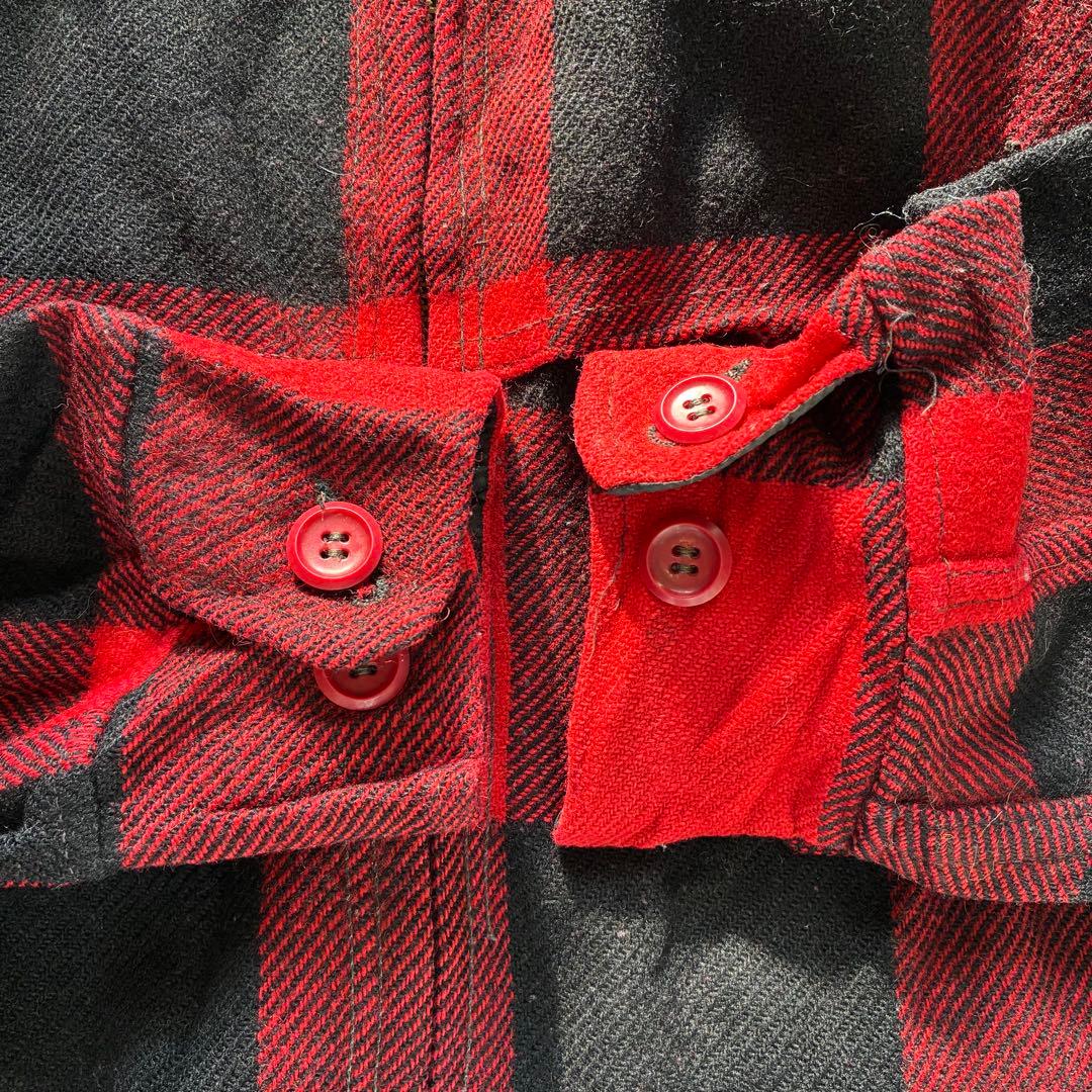 90s Woolrich バッファローチェックジャケット TALONジップ M