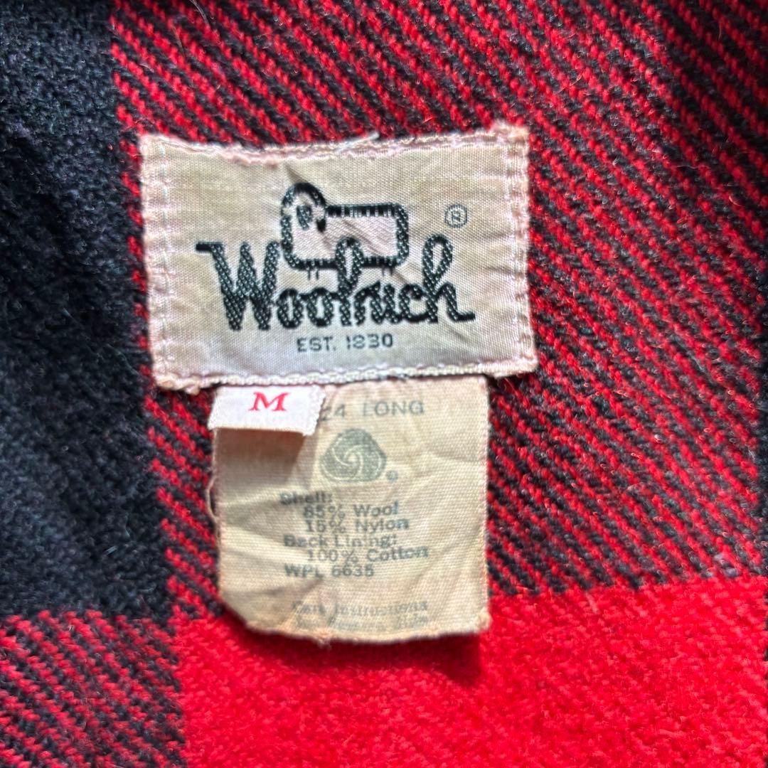 90s Woolrich バッファローチェックジャケット TALONジップ M