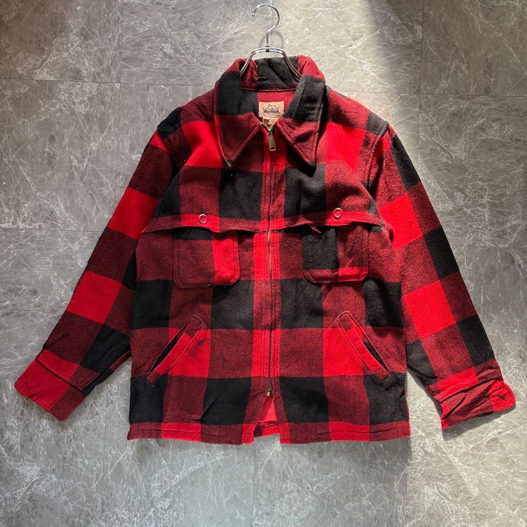 90s Woolrich バッファローチェックジャケット TALONジップ M