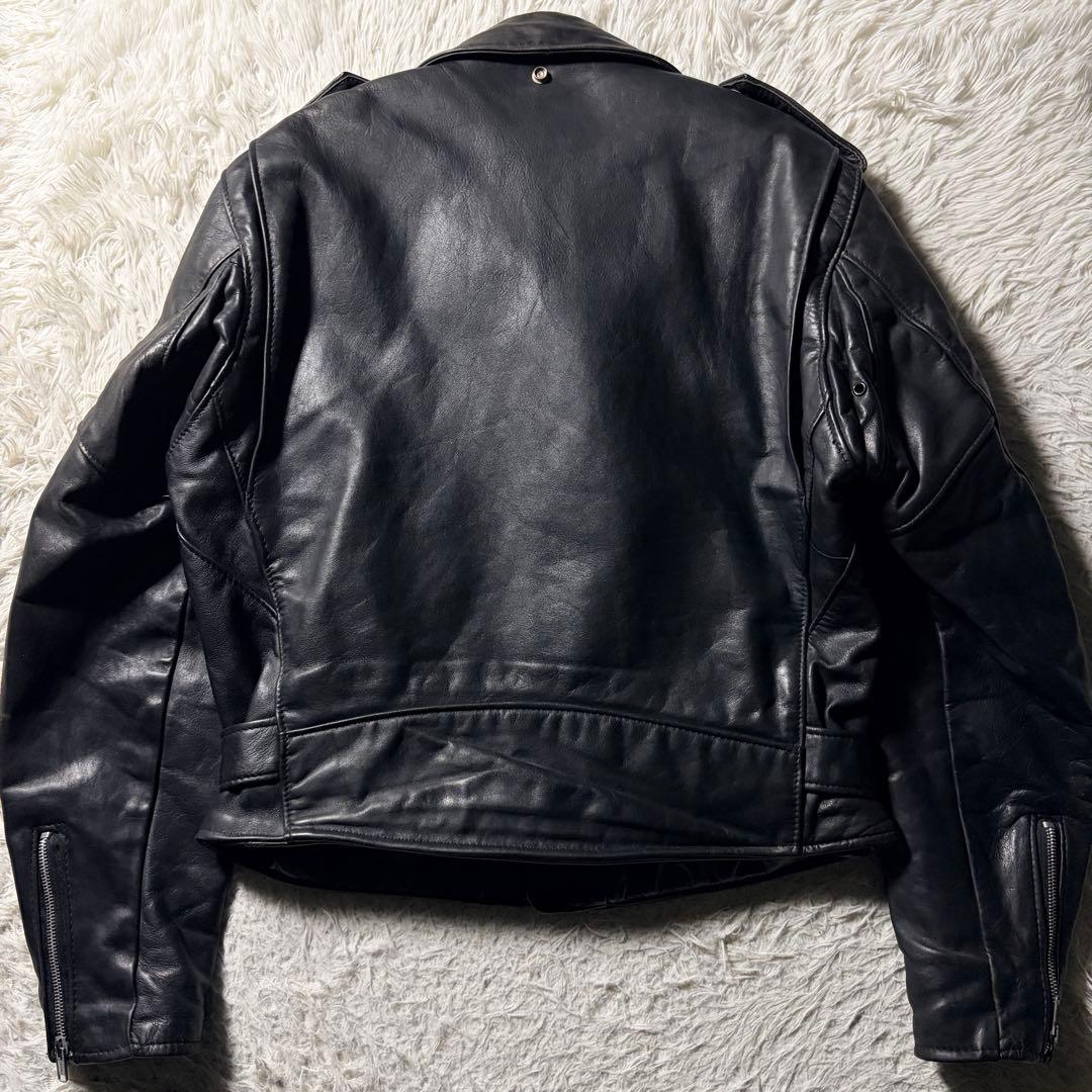【米国製】Schott ライダースジャケット 118 本革　ブラック　40