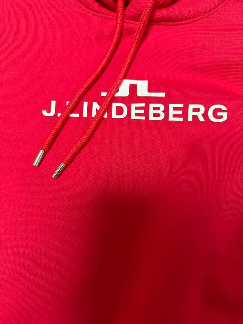 J.LINDEBERG ジェイリンドバーグ 裏起毛パーカー ブリッジロゴ　M