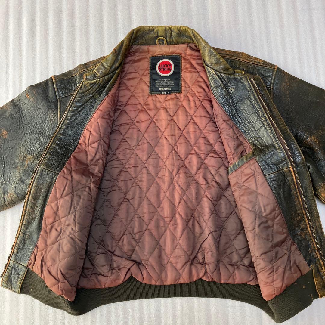LUCKY STRIKE レザージャケット Lサイズ