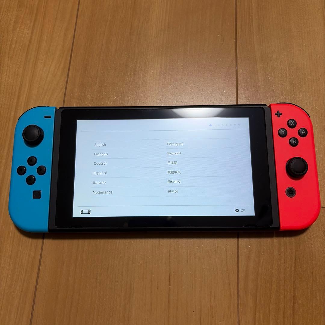 Nintendo Switch 本体 ネオン 付属品完備 ソフトSDケースつき