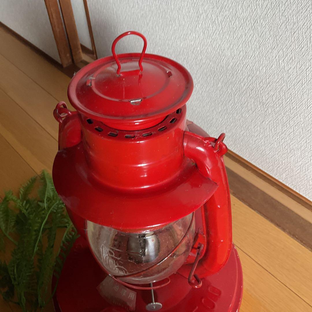 アンティーク雑貨　　昭和レトロ赤色ランタン