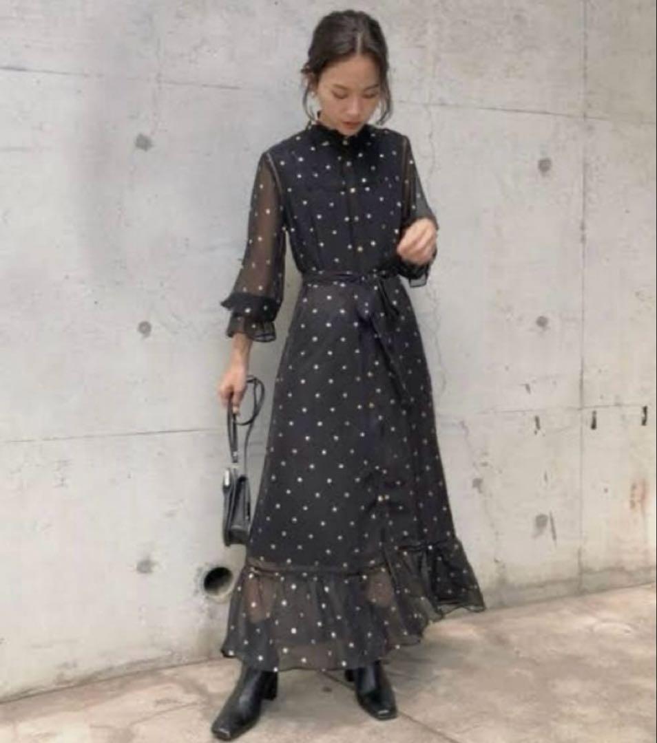 【Yuri】Amerivintage SPARKLE DOT DRESS