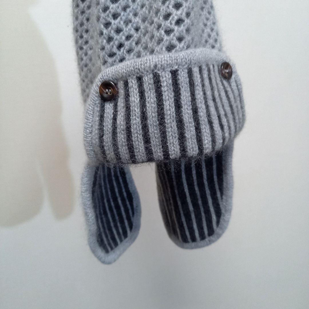 GOBI ERDENE FOXファー 毛皮 ボンボン カシミヤニットキャップ