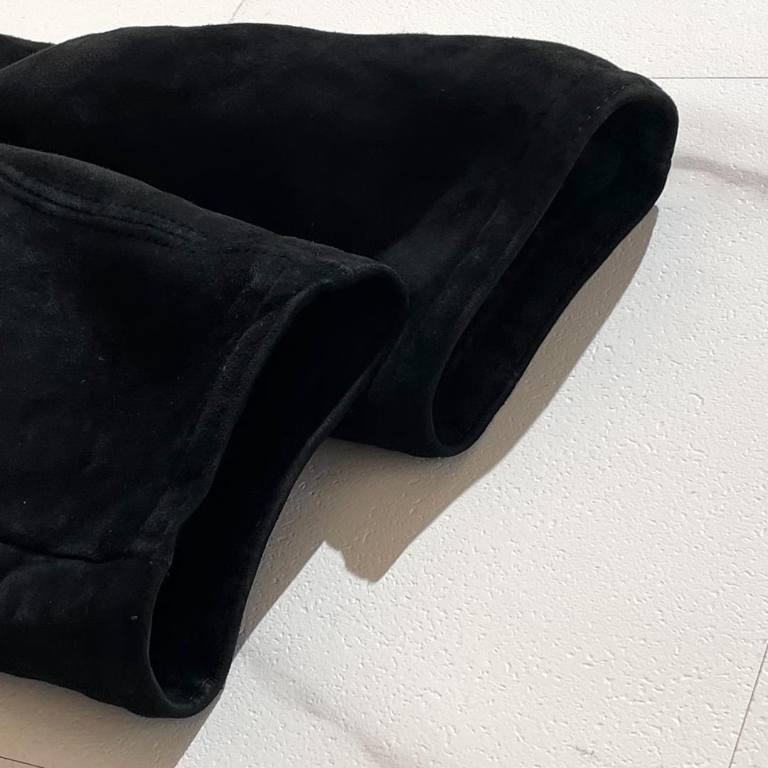美品　ドイツ製　JOSEF WORMLAND　リアルムートンコート　ブラック　黒