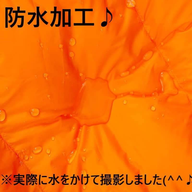 マミー型　寝袋　シュラフ グースダウン使用　アウトドア　オレンジ　700g