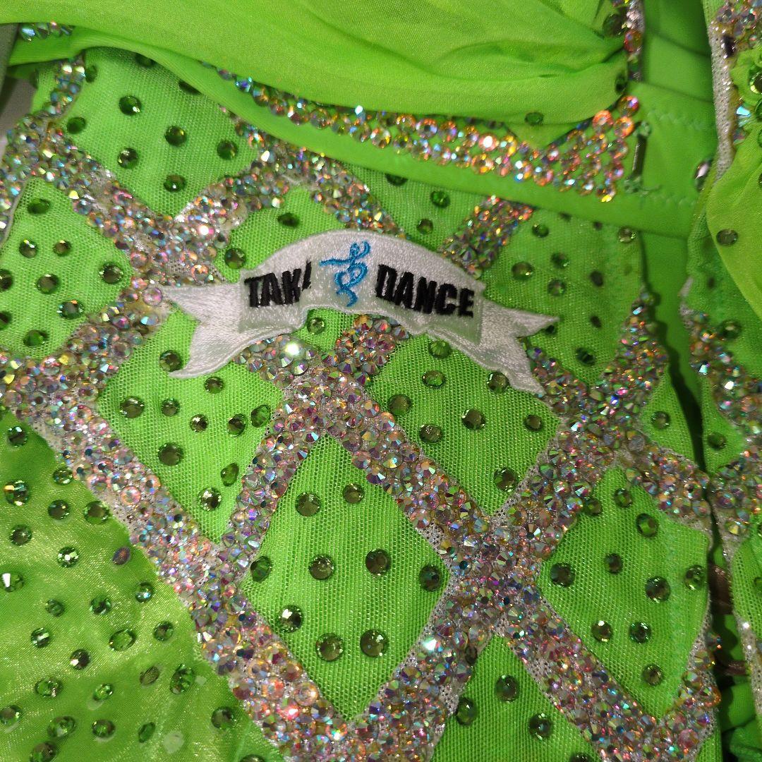 タカダンス　社交ダンスドレス 　ライトグリーン 美品