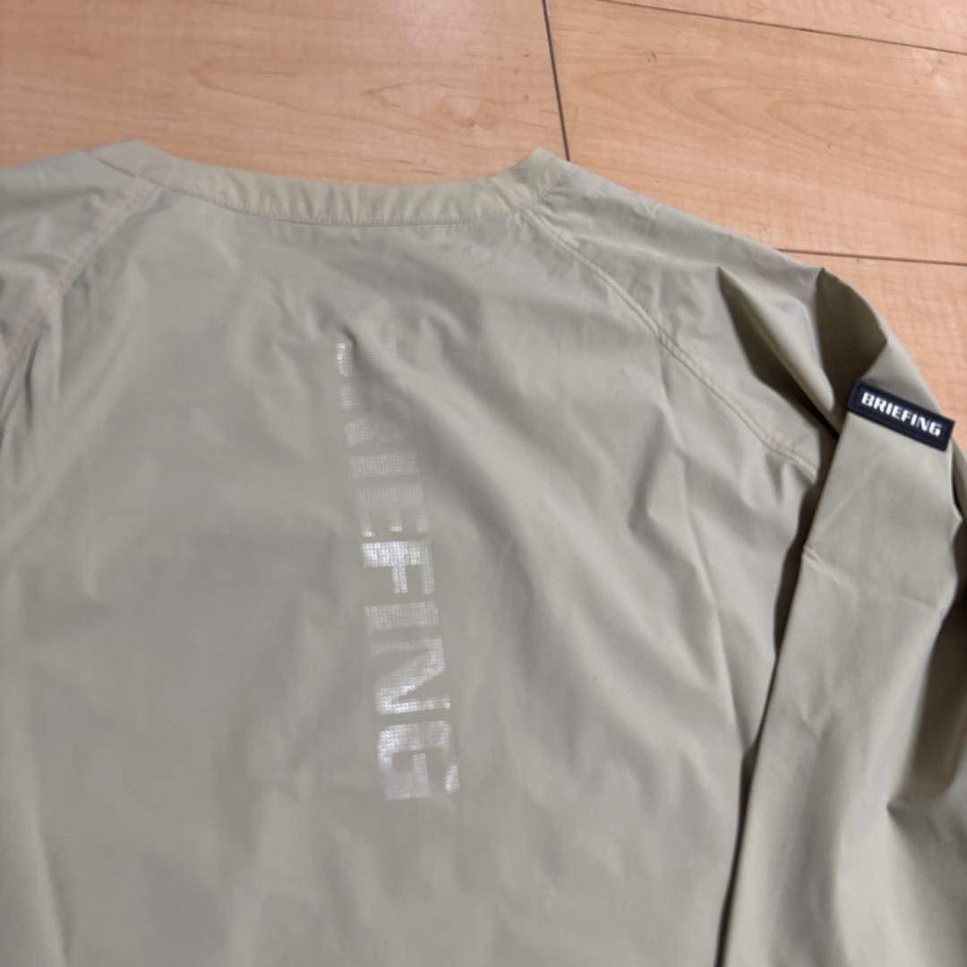 【美品】BRIEFING GOLF WIND PULLOVER L ベージュ