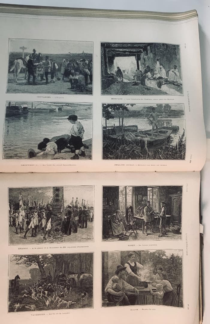 19世紀仏誌 L’ILLUSTRATION製本合本 1890年