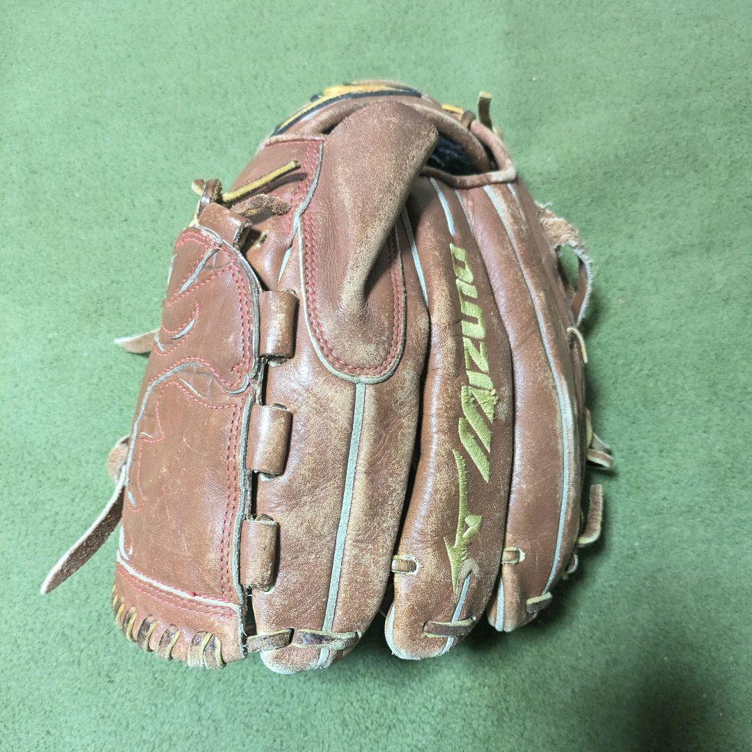 Mizuno 軟式グローブ 投手用　茶色 使用感あり