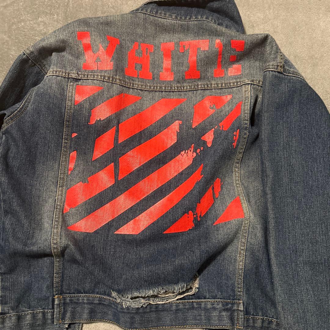 Off-White デニムジャケット（バックプリント）