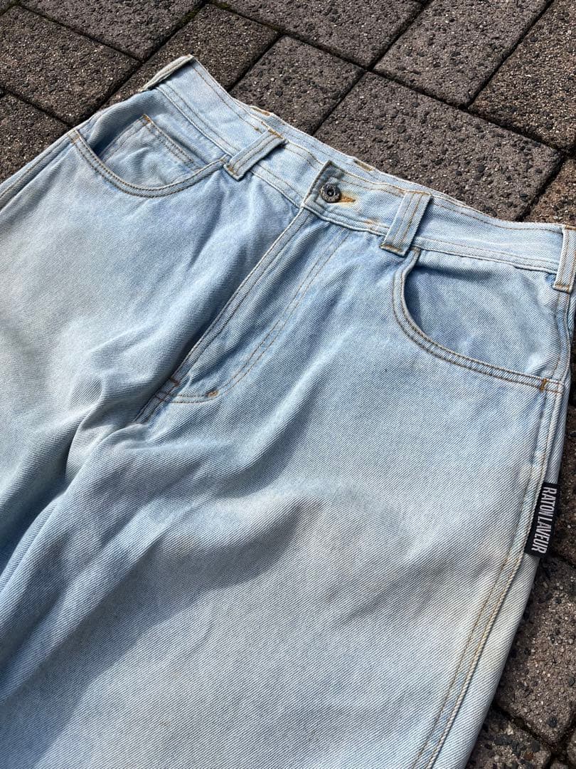 00s raton laveur ワイドバギーデニム　パンツ