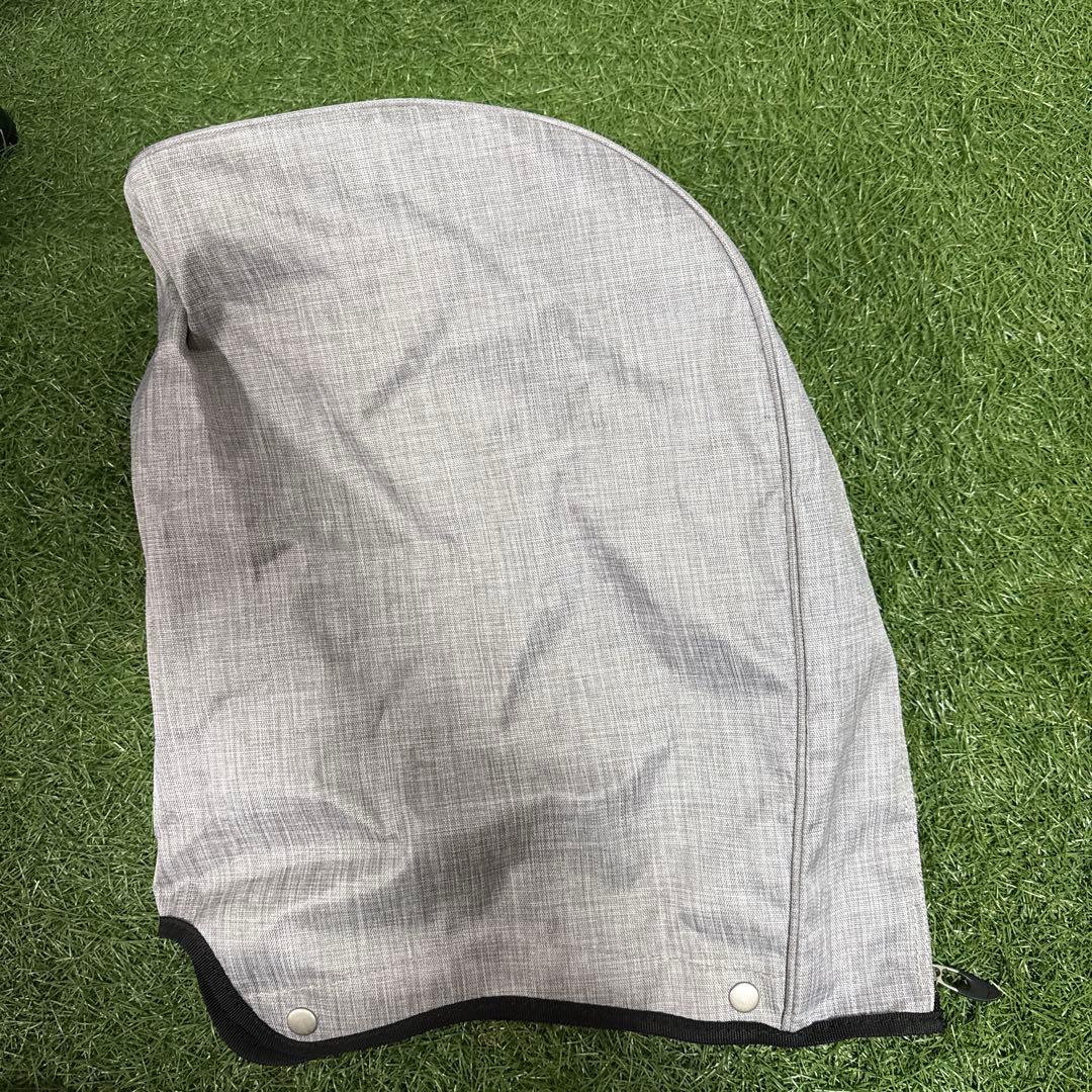 超美品‼️Mizuno グレー キャディバッグ フードカバー付き