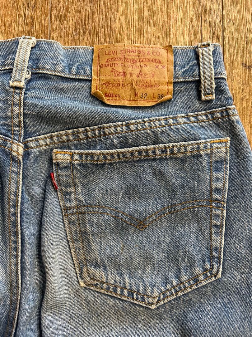 W32！90's LEVI'S 501xxUSA製リーバイス デニムジーンズ