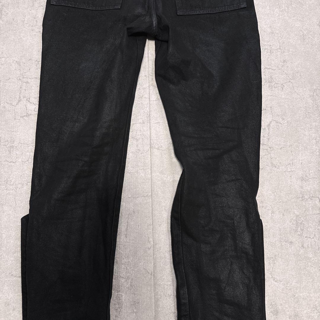 パンツ NO MASS PROD 008GLM WAXED DENIM JEANS XS
