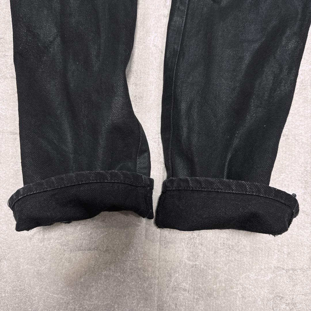 パンツ NO MASS PROD 008GLM WAXED DENIM JEANS XS
