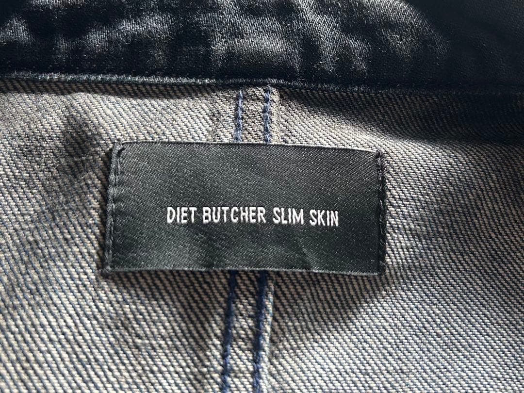 DIET BUTCHER SLIM SKIM ブラックデニムジャケットメンズS