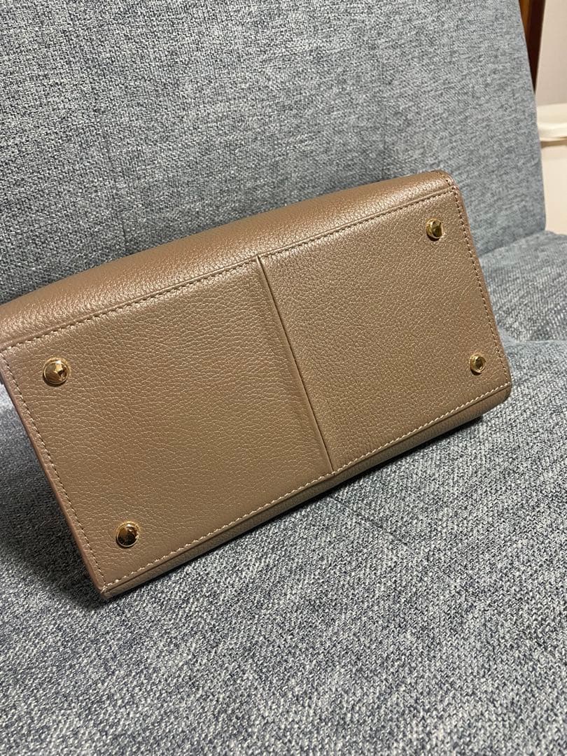 Demi-Luxe BEAMS コンパートメント ミニバッグ　本革　牛革