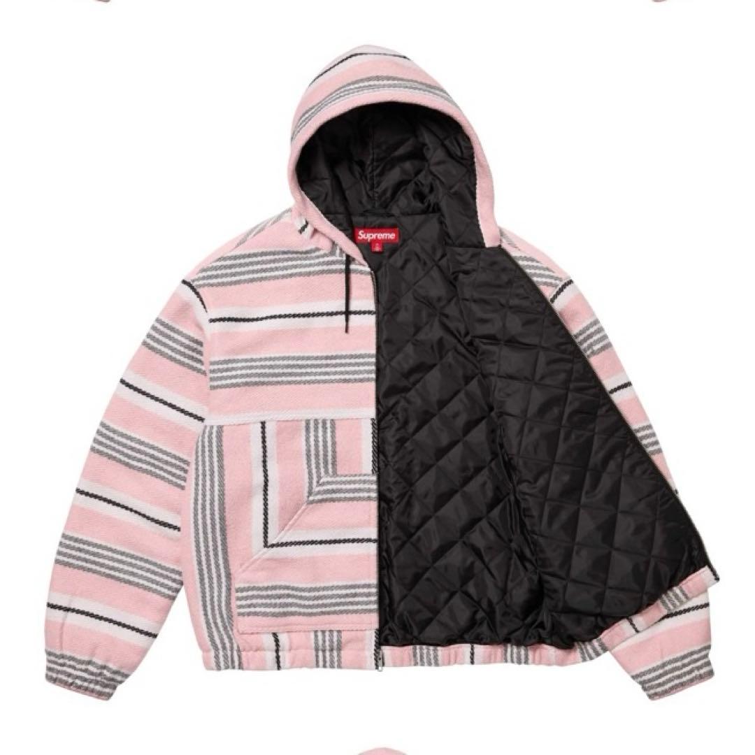 ジャケット・アウター supreme Woven Stripe Hooded Jacket
