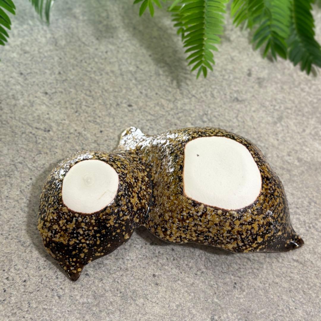 美濃焼　葉っぱの小鉢　4個セット　二口小鉢　薬味皿　小皿　食器　作家　茶緑　3a
