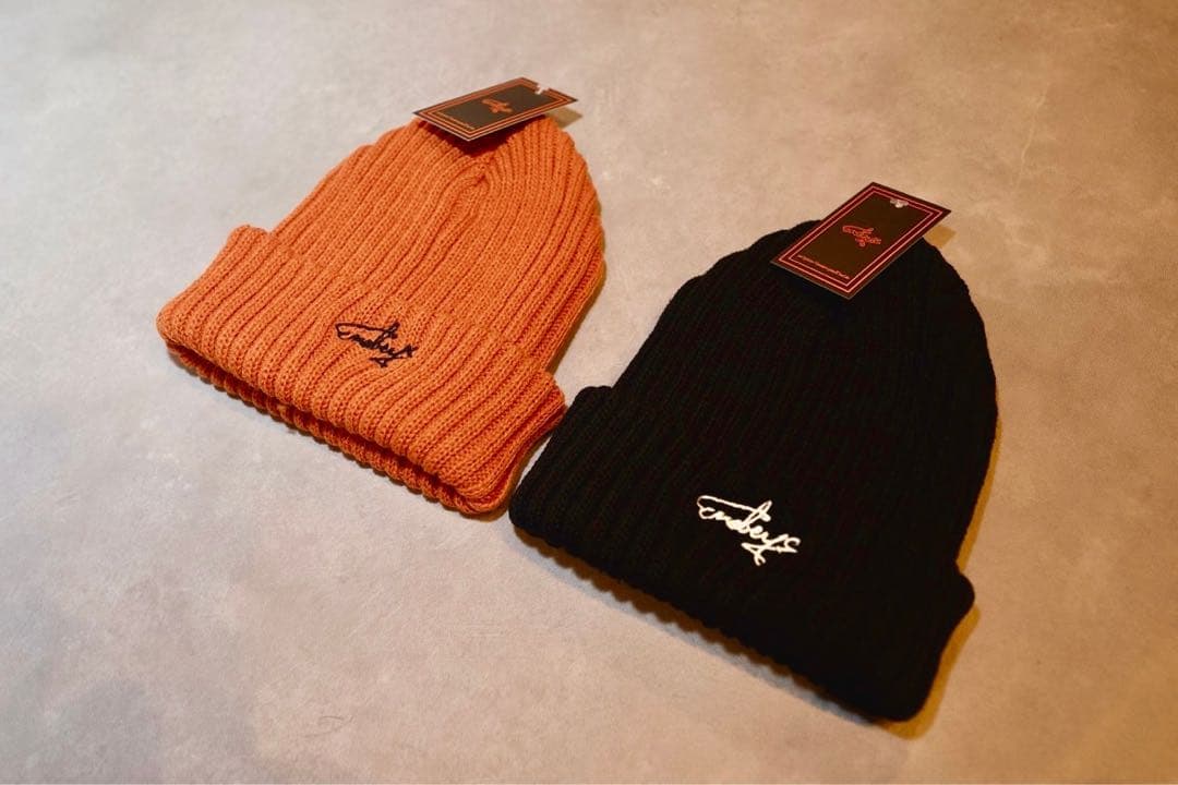 enebeyc エネベイク ニット帽 ビーニー オレンジ　Man向井康二