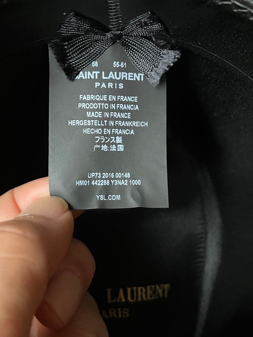 サンローラン　16AW フェドラハット　58 エディスリマン