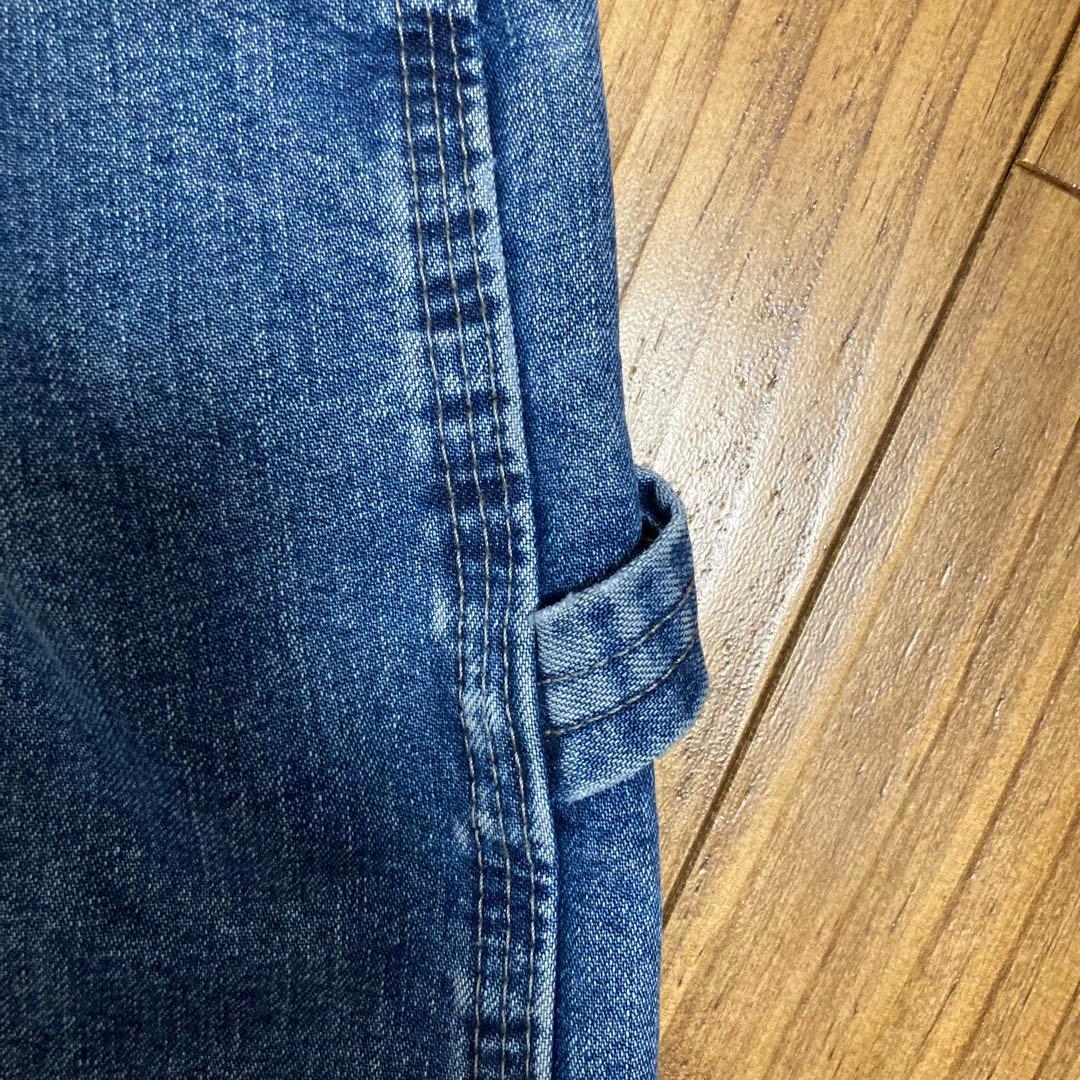 【00s】Wrangler ペインターパンツ W34 リアルボロ 茄子紺 希少