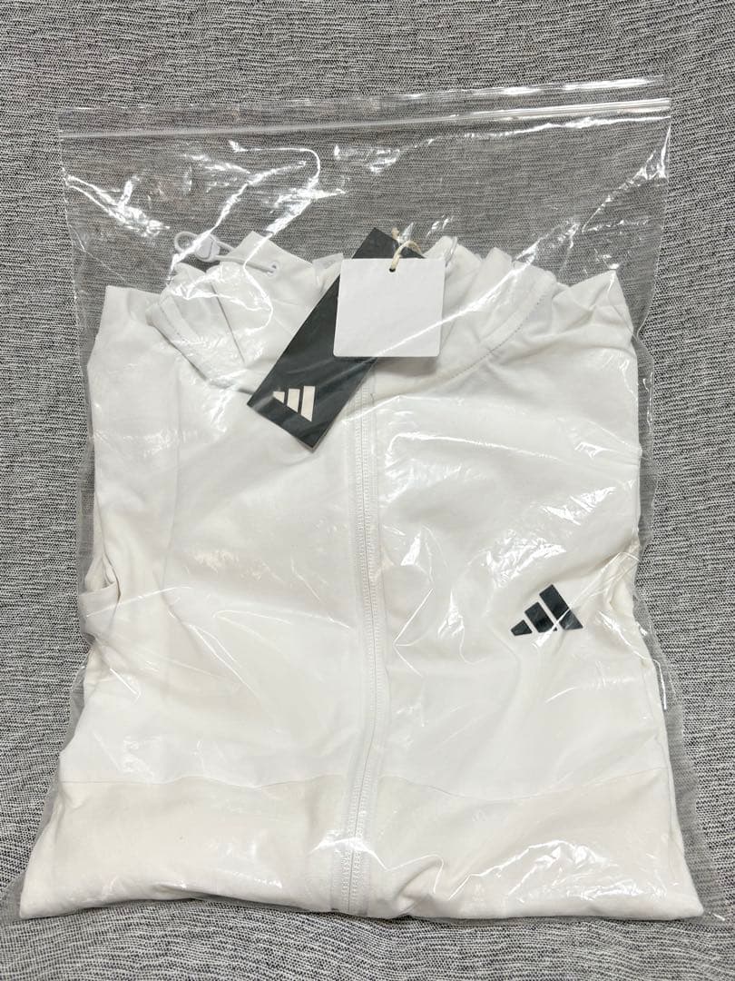 M ☆新品☆ アディダスゴルフ 春夏　ファブリックミックスストレッチ フーディー