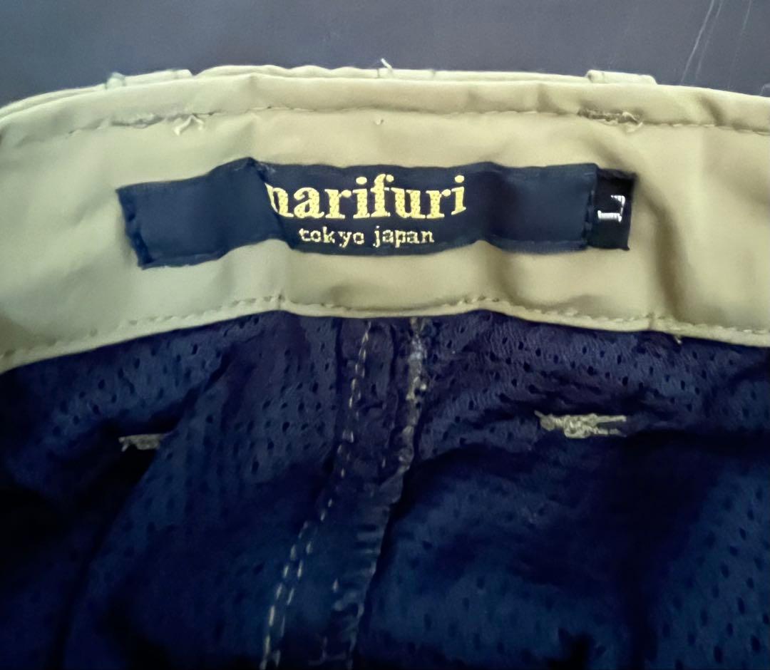 narifuri オリーブ カーゴパンツ