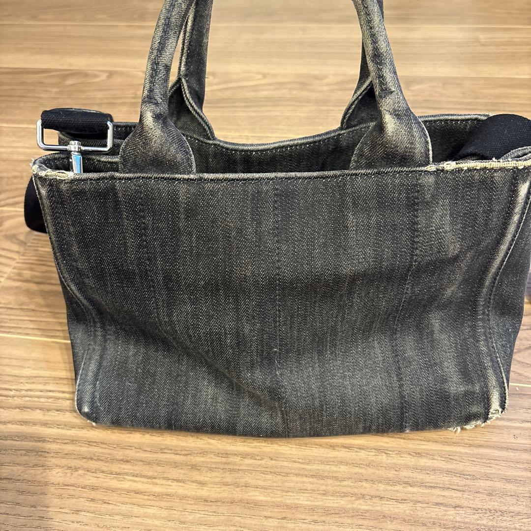 PRADA デニムバッグ　カナパ