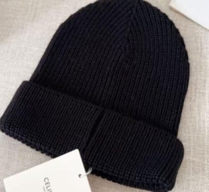 正規品新品CELINE ブラック ニット帽