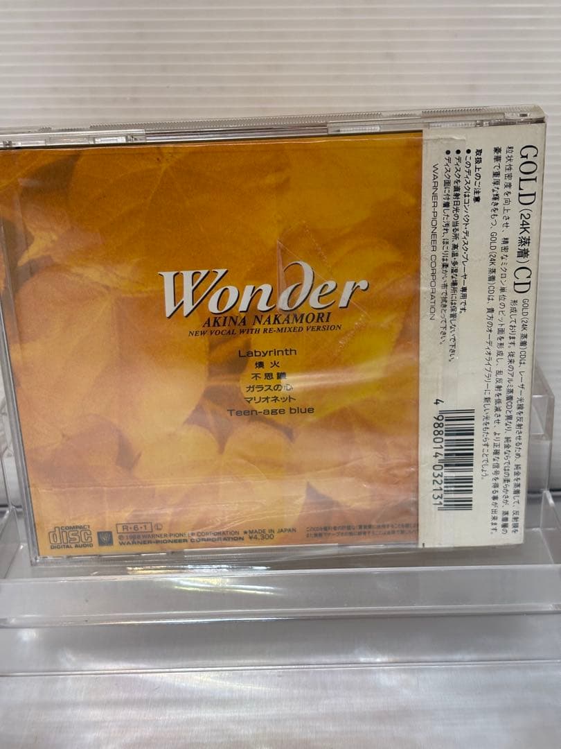 中森明菜 Wonder ゴールドCD 限定盤 43XL-2001 希少