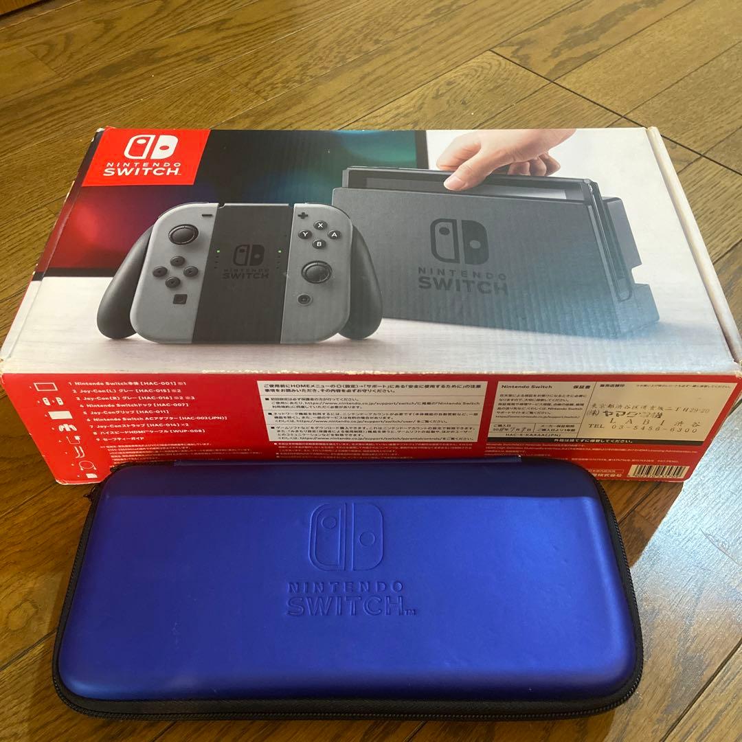 Nintendo Switchグレー 本体 充電ケーブル付き.スイッチケース付属