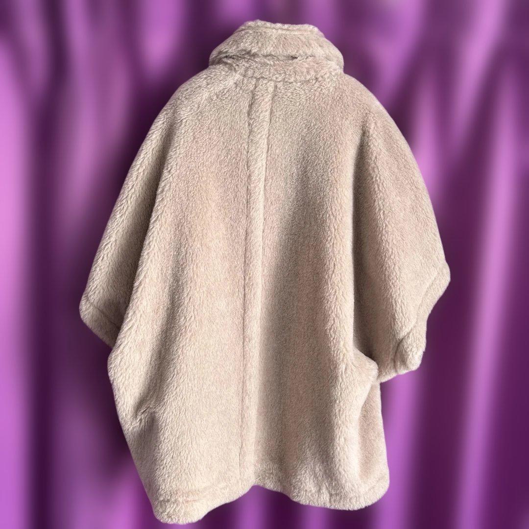 MaxMara テディベアケープ　サンド