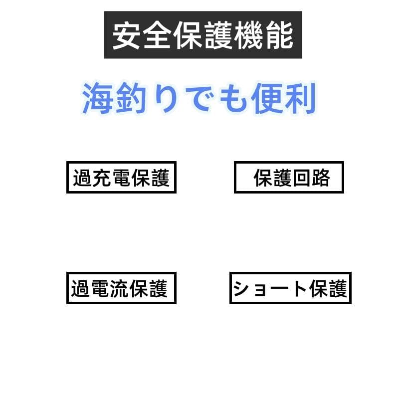 電動リール用リチウムバッテリー 14.8V青赤3500mAhダイワ＆シマノ対応