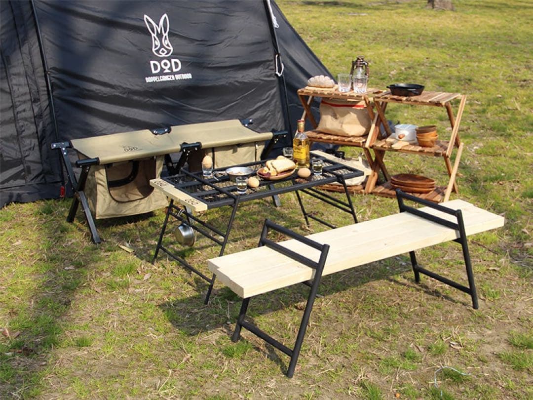 ドッペルギャンガーアウトドア ストレージベンチ 折りたたみ式 DOD 中古
