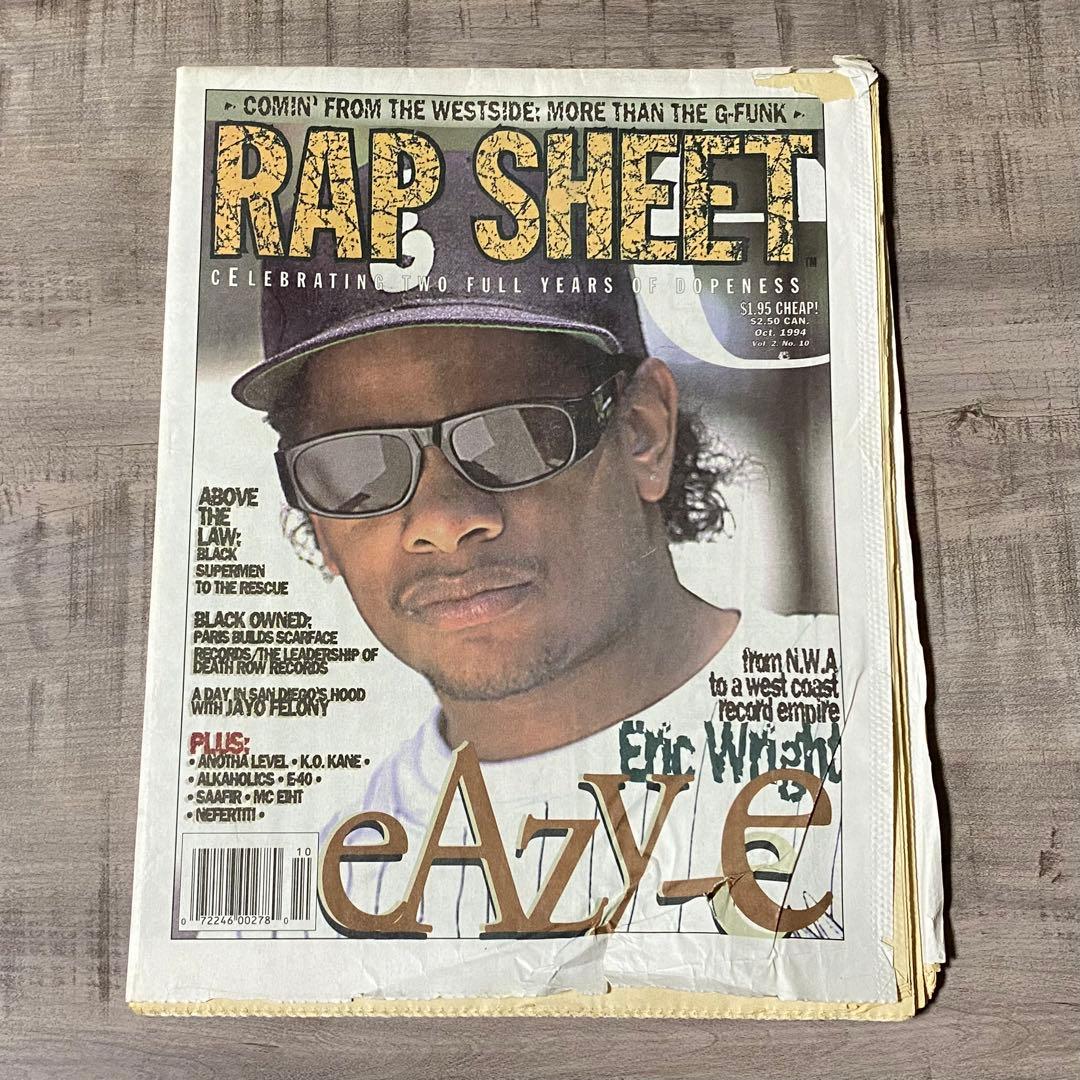 洋楽 Eazy-E NWA RAP SHEET HIPHOP G-RAP G-LUV